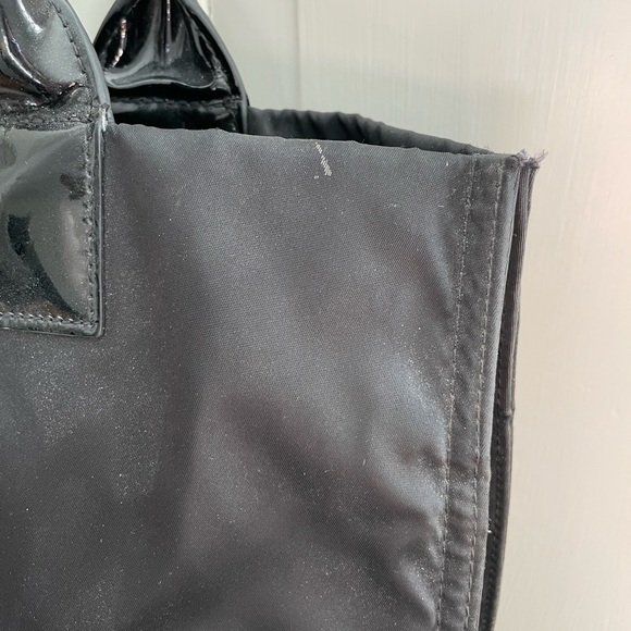 Tory Burch Black Ella Patent Nylon Tote - Picture 4 of 4